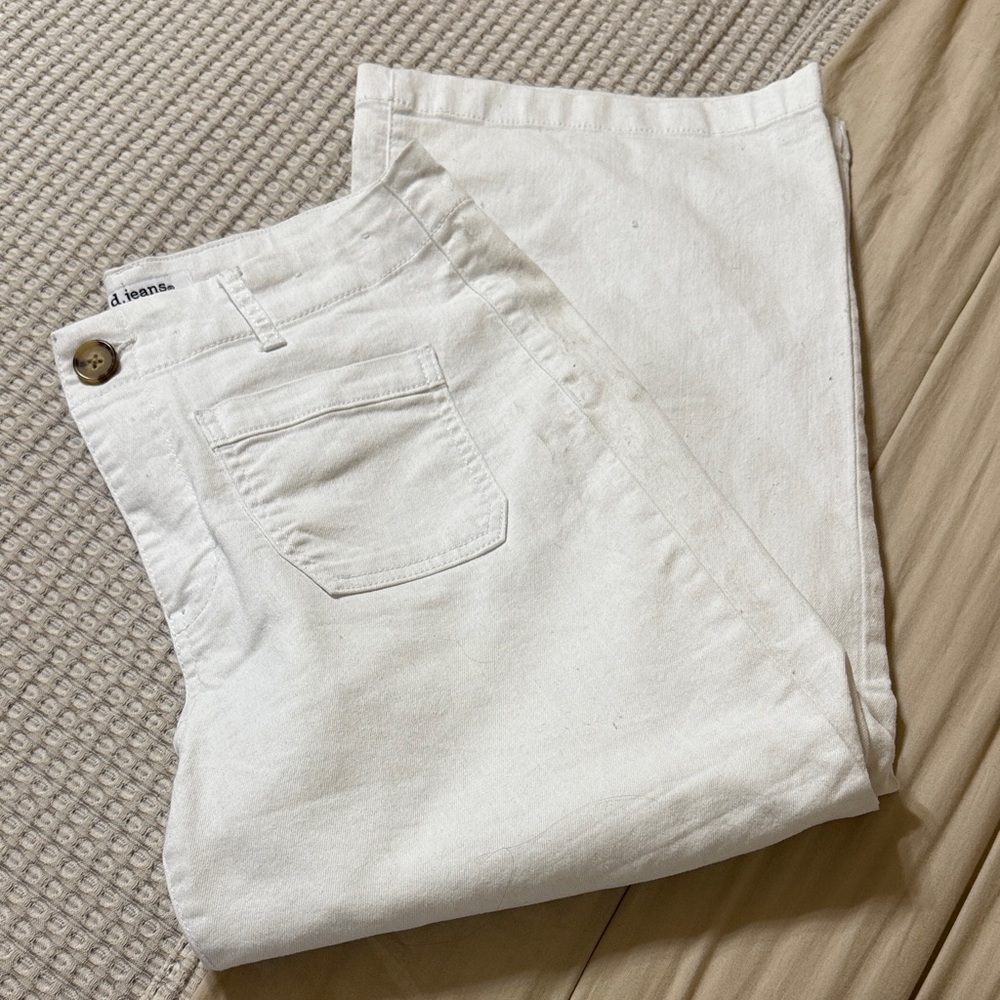 d. jeans Women's Cream Ankle Jeans